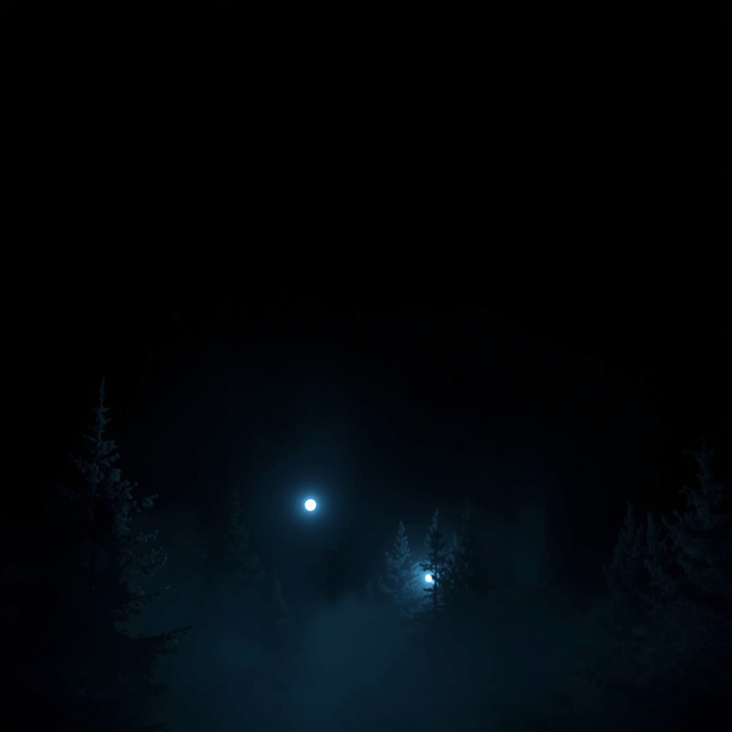 "The Visitor" or in this case, two light sources in the night sky. Apres Alter Ego avatar concept art in neon dark mode aesthetic